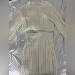 White Sweater Set